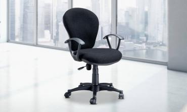 Low Back Office Chair with Wheels & Adjustable Seat Height
